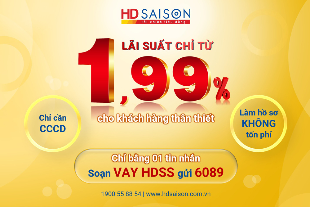 HD SAISON tri ân khách hàng thân thiết vay tiền mặt