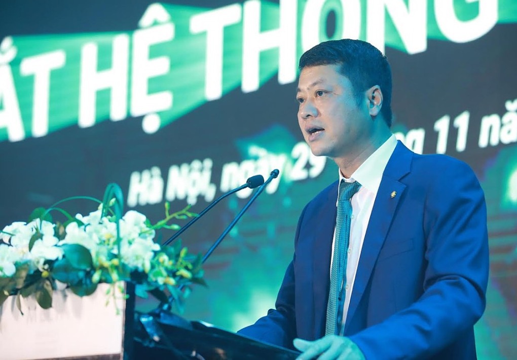 Ông Lê Ngọc Lâm, Tổng giám đốc BIDV, phát biểu tại sự kiện. Ảnh: BIDV