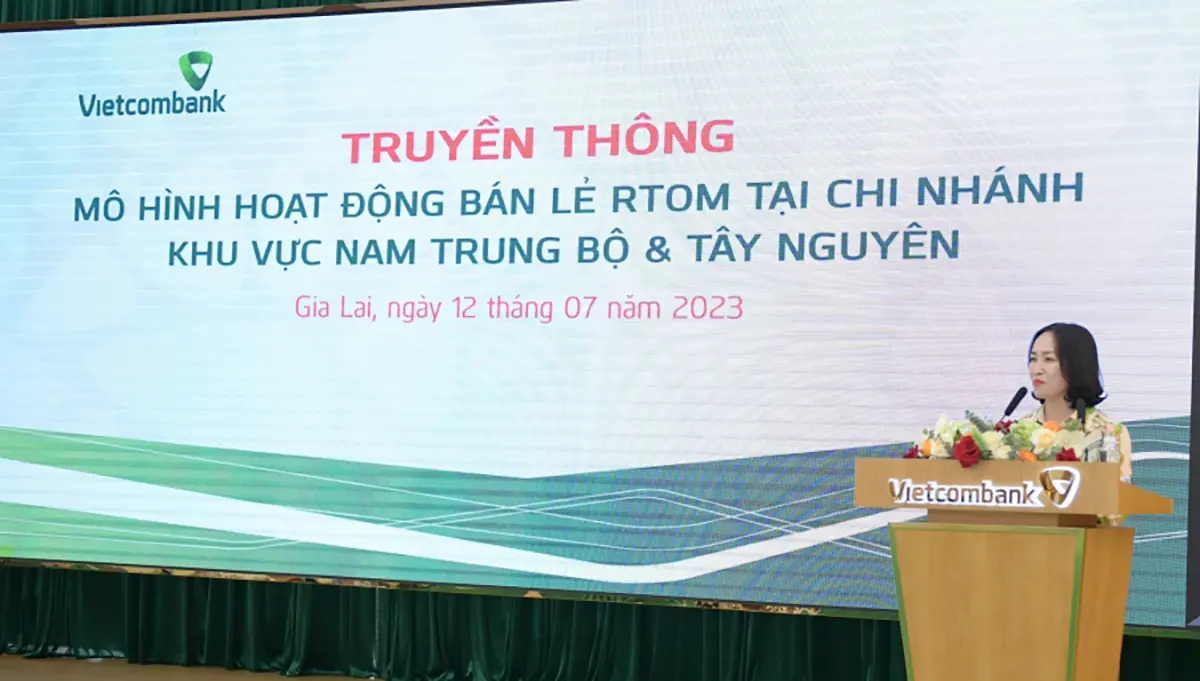 Vietcombank Gia Lai tổ chức hội thảo RTOM tại khu vực Nam Trung Bộ và Tây Nguyên
