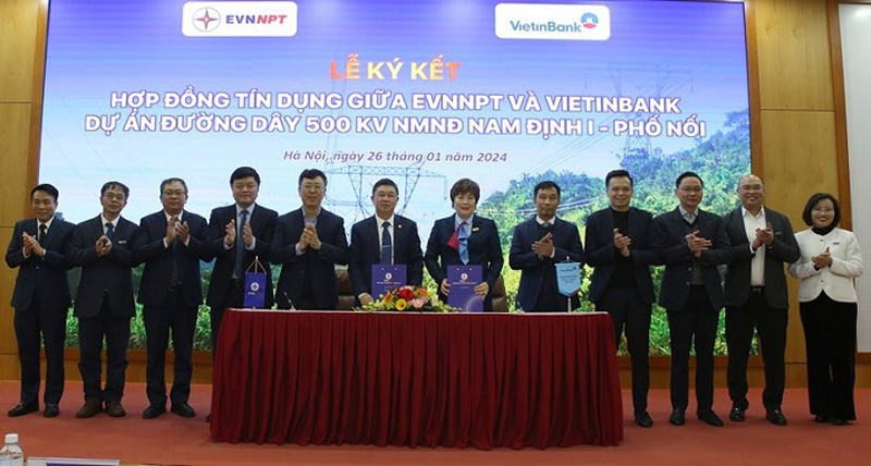 VietinBank tài trợ tín dụng 3.875 tỷ đồng cho EVNNPT