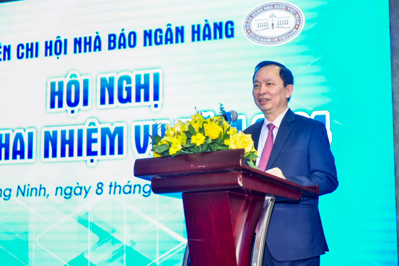 Phó Thống đốc Thường trực Đào Minh Tú phát biểu chỉ đạo tại Hội nghị