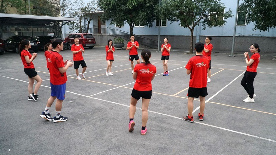 Các VĐV đội Agribank Nam Nghệ An tích cực tập luyện chuẩn bị cho Giải chạy năm nay