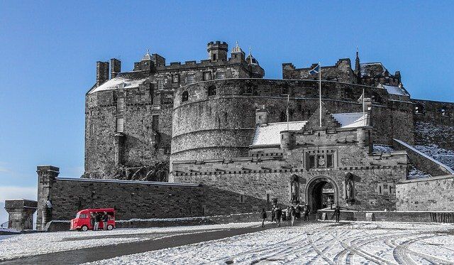 Edinburgh Lâu Đài Mùa Đông - Ảnh miễn phí trên Pixabay