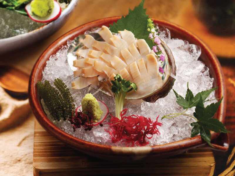sashimi bào ngư xanh