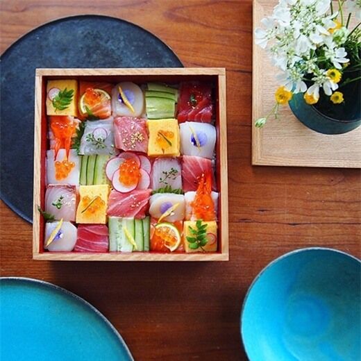Mosaic sushi - bức tranh tuyệt đẹp của ẩm thực Nhật Bản
