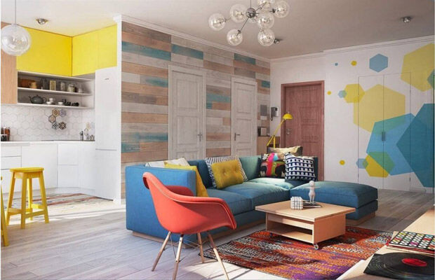 Color Block - Xu hướng thiết kế nội thất đa sắc màu