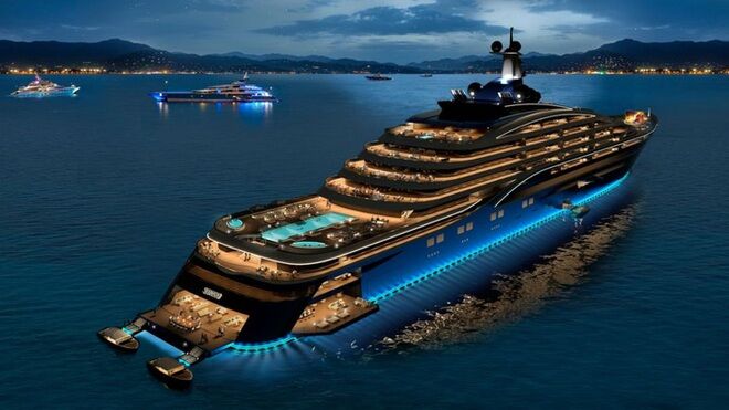Chào bán căn hộ chục triệu USD trên siêu du thuyền lớn nhất thế giới-5