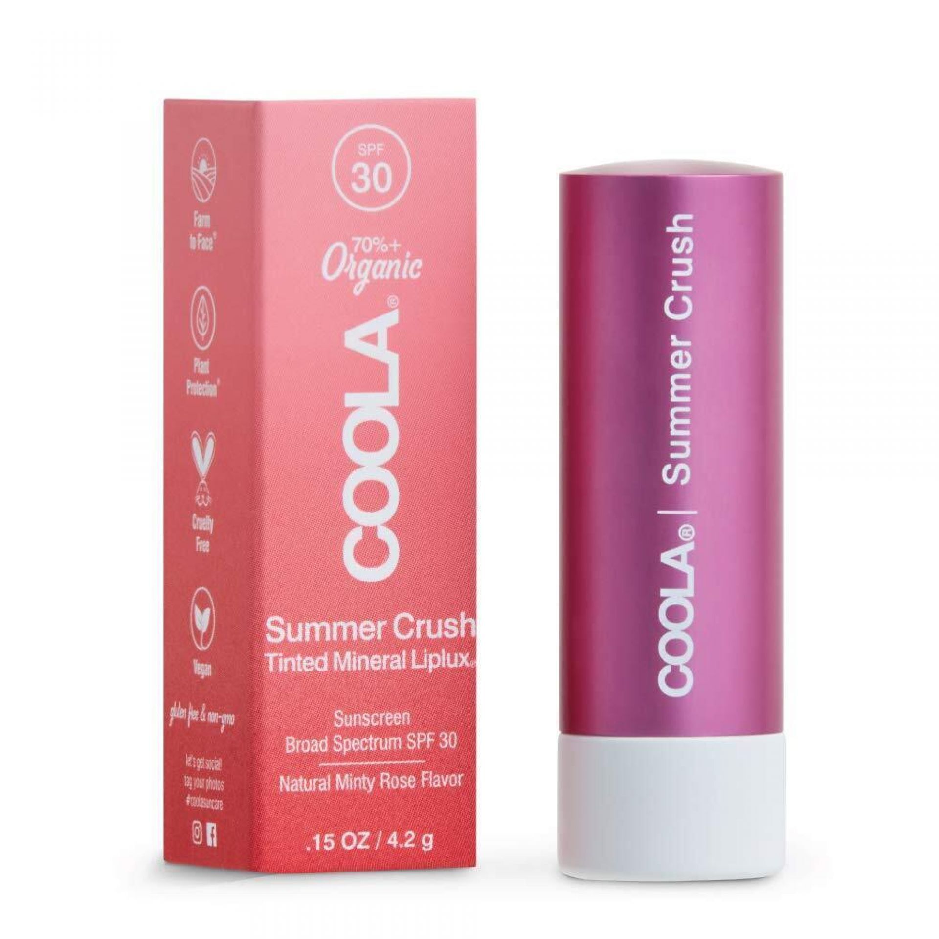 Coola LipLux Organic Lip Balm Sunscreen SPF 30