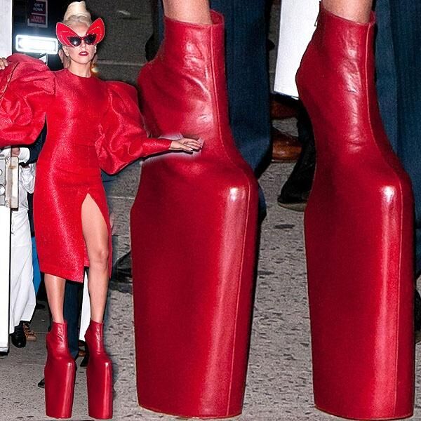 Lady Gaga xuống phố với giày cao gần 30cm-8