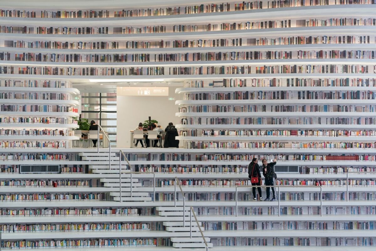 Choáng ngợp trước vẻ đẹp độc đáo của thư viện Thiên Tân-7