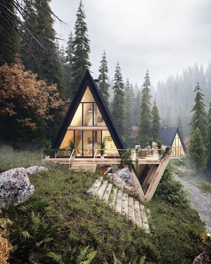 Mê mẩn những căn nhà gỗ nhỏ xinh ẩn mình giữa thiên nhiên - 2