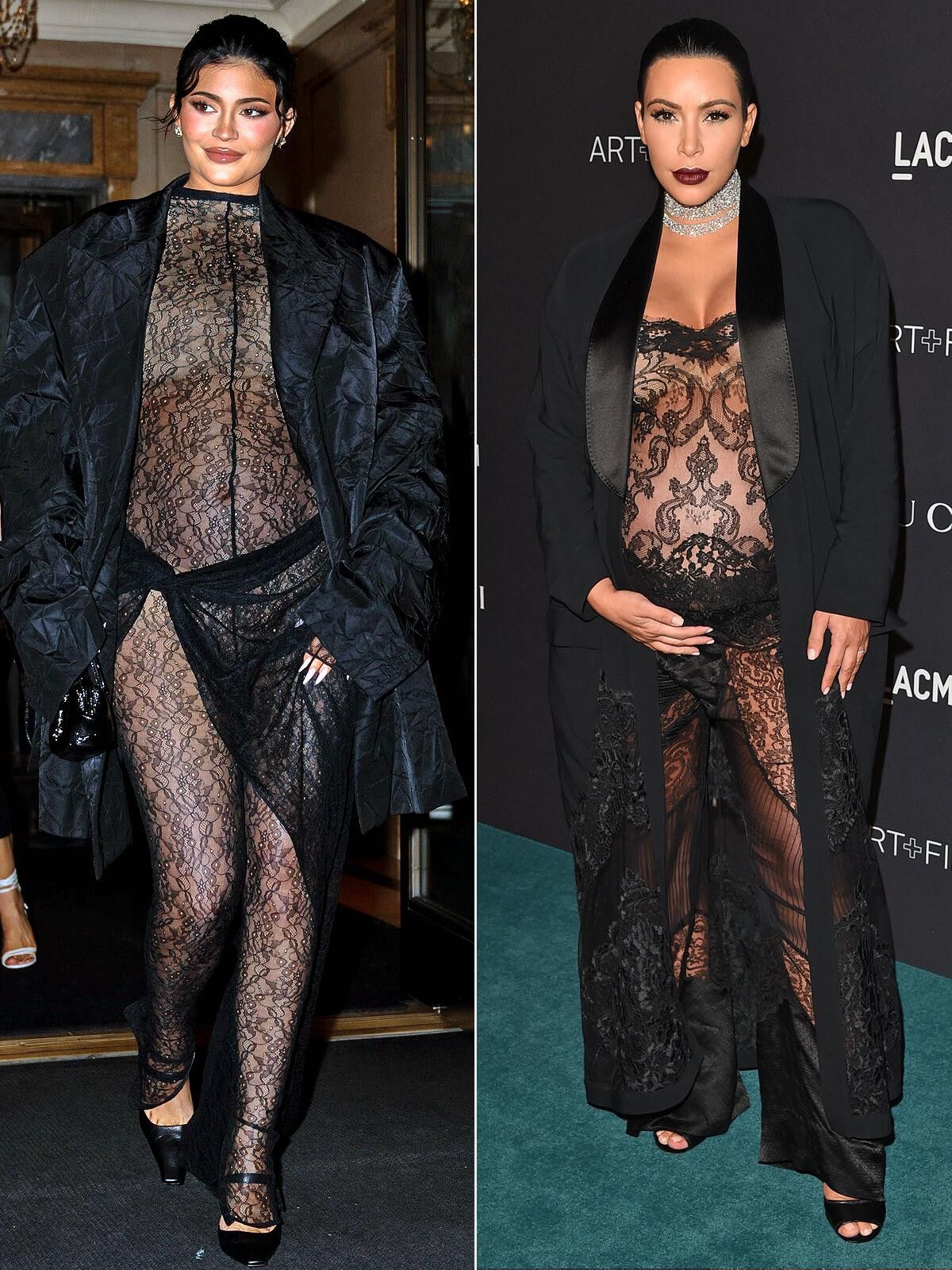 Thời trang đầm bầu xuyên thấu của nữ triệu phú Kylie Jenner-4