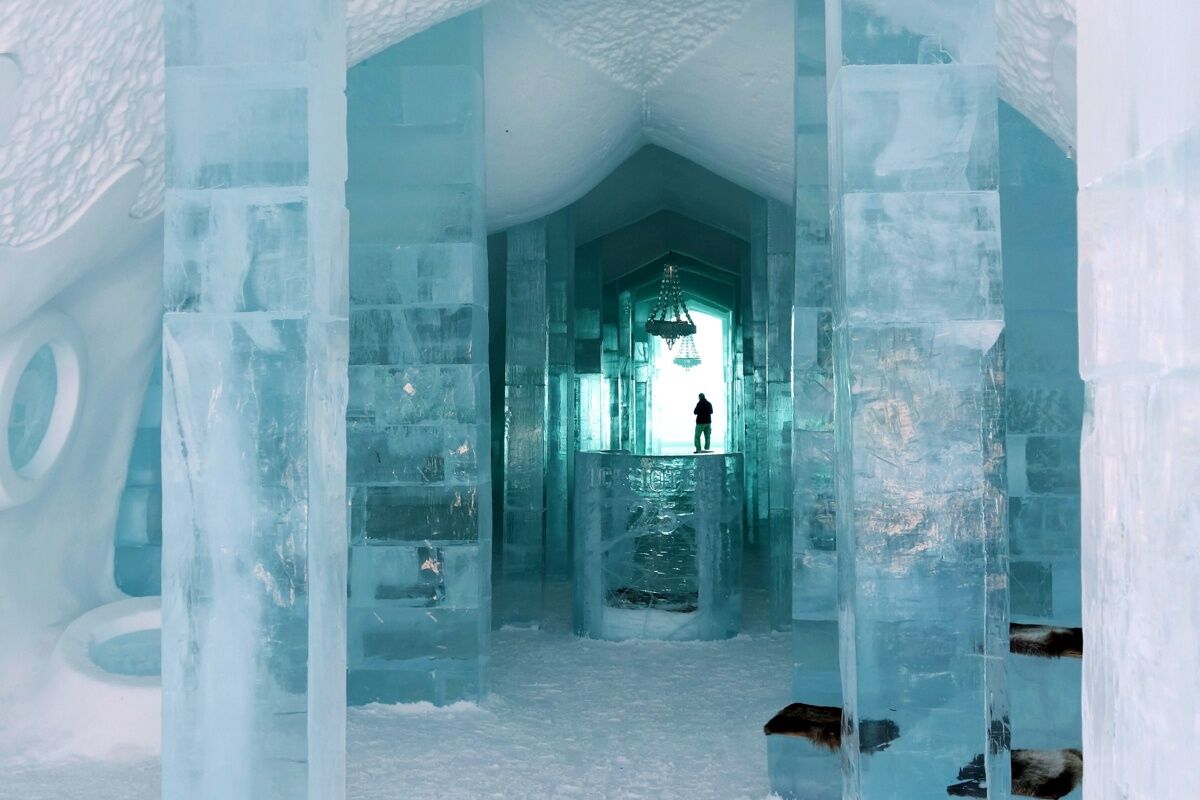 Khám phá vẻ đẹp độc nhất của khách sạn băng tuyết ở Thụy Điển - 2