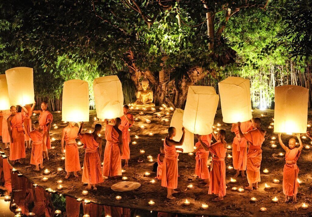 Rực rỡ lễ hội thả đèn trời Yi Peng - Điểm nhấn của du lịch Chiang Mai tháng 11-8