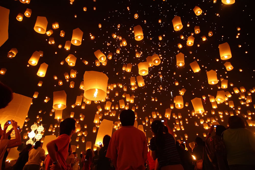Rực rỡ lễ hội thả đèn trời Yi Peng - Điểm nhấn của du lịch Chiang Mai tháng 11-6