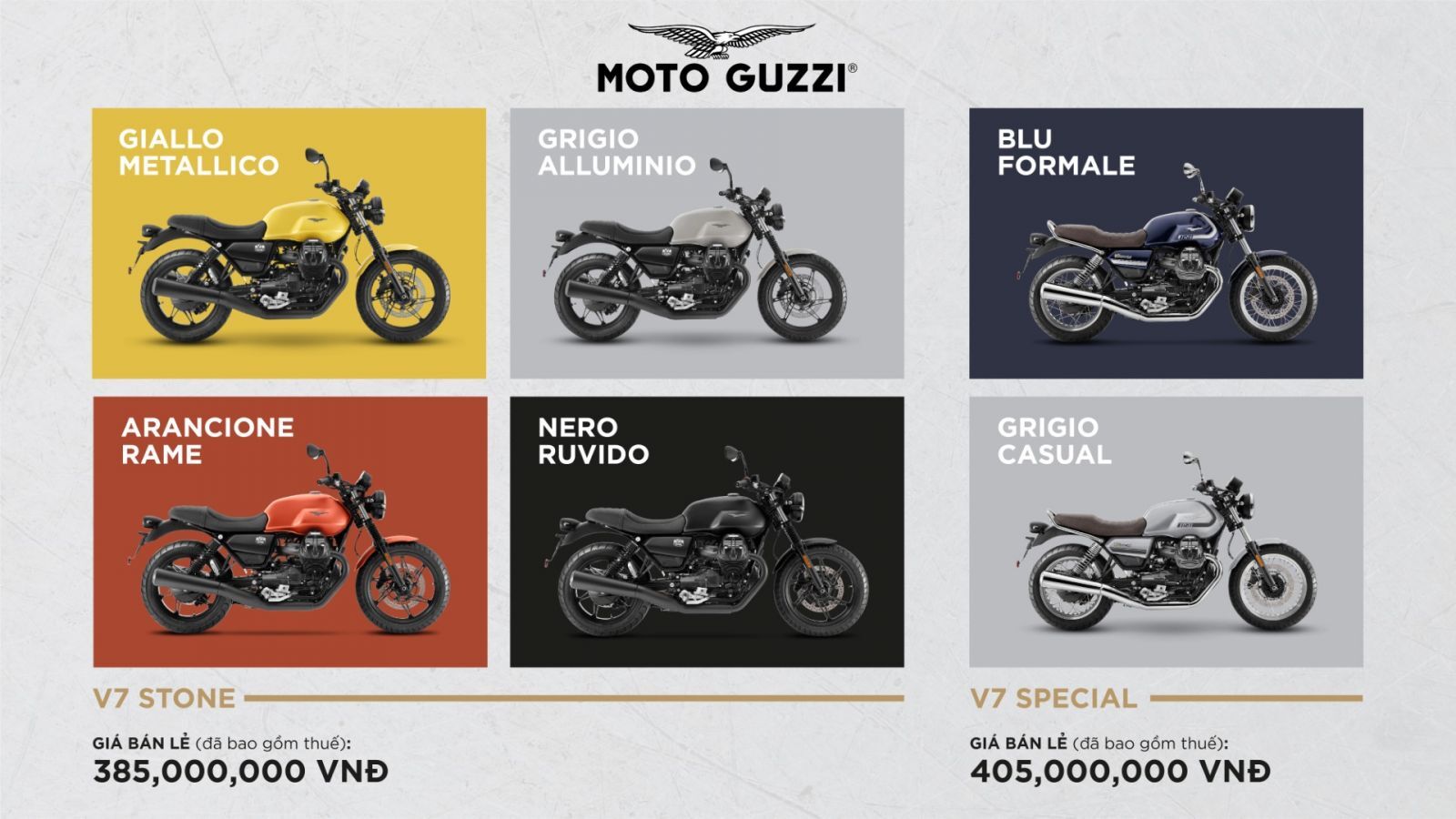 Moto Guzzi V7 mới 