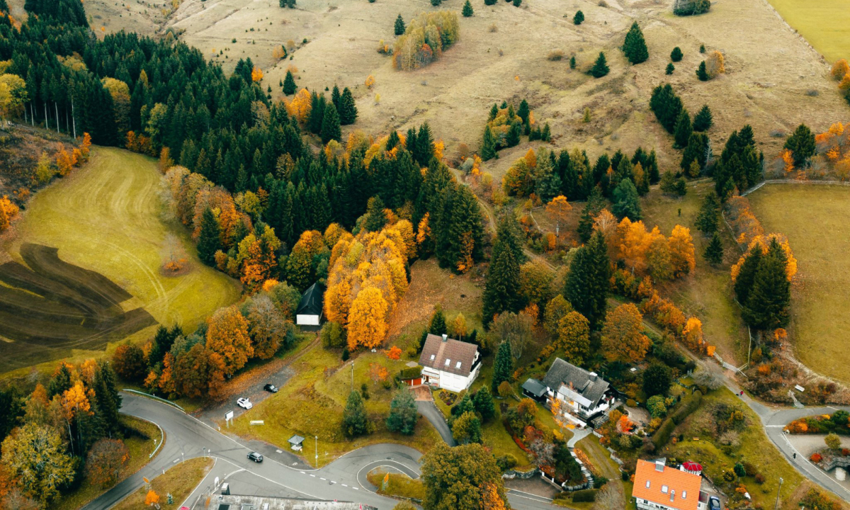 Bức tranh thiên nhiên mùa thu ở phía nam nước Đức