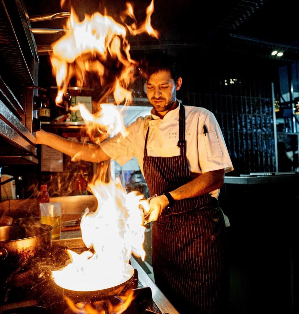 Đầu bếp Tyron Gentry tại Nhà hàng On Fire. Nguồn ảnh: SUPPLIED
