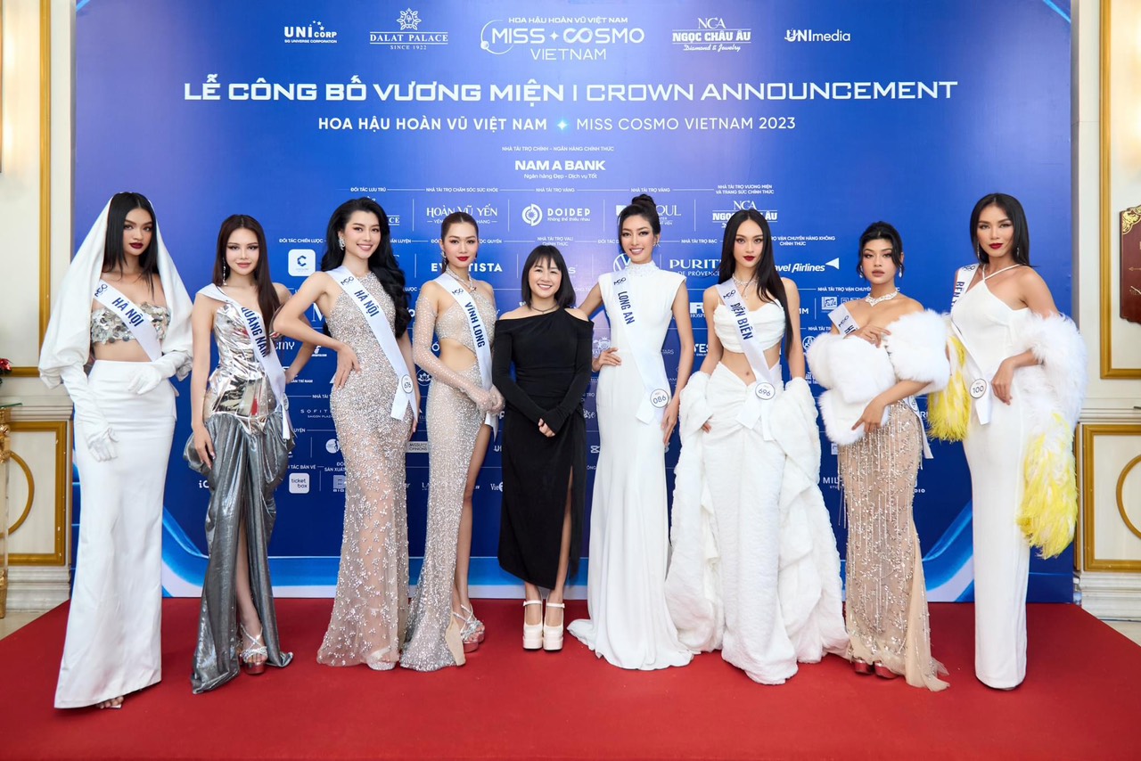 Hoàng Nhung chạm vương miện Miss Cosmo Việt Nam 2023