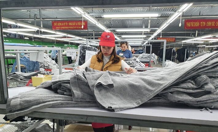 hình ảnh về sản xuất dệt may