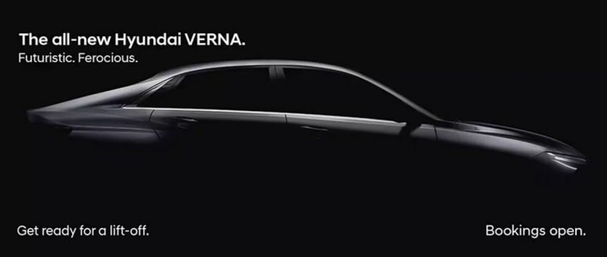 Hyundai Accent 2023 all-new lộ diện sắc sảo trong ảnh teaser