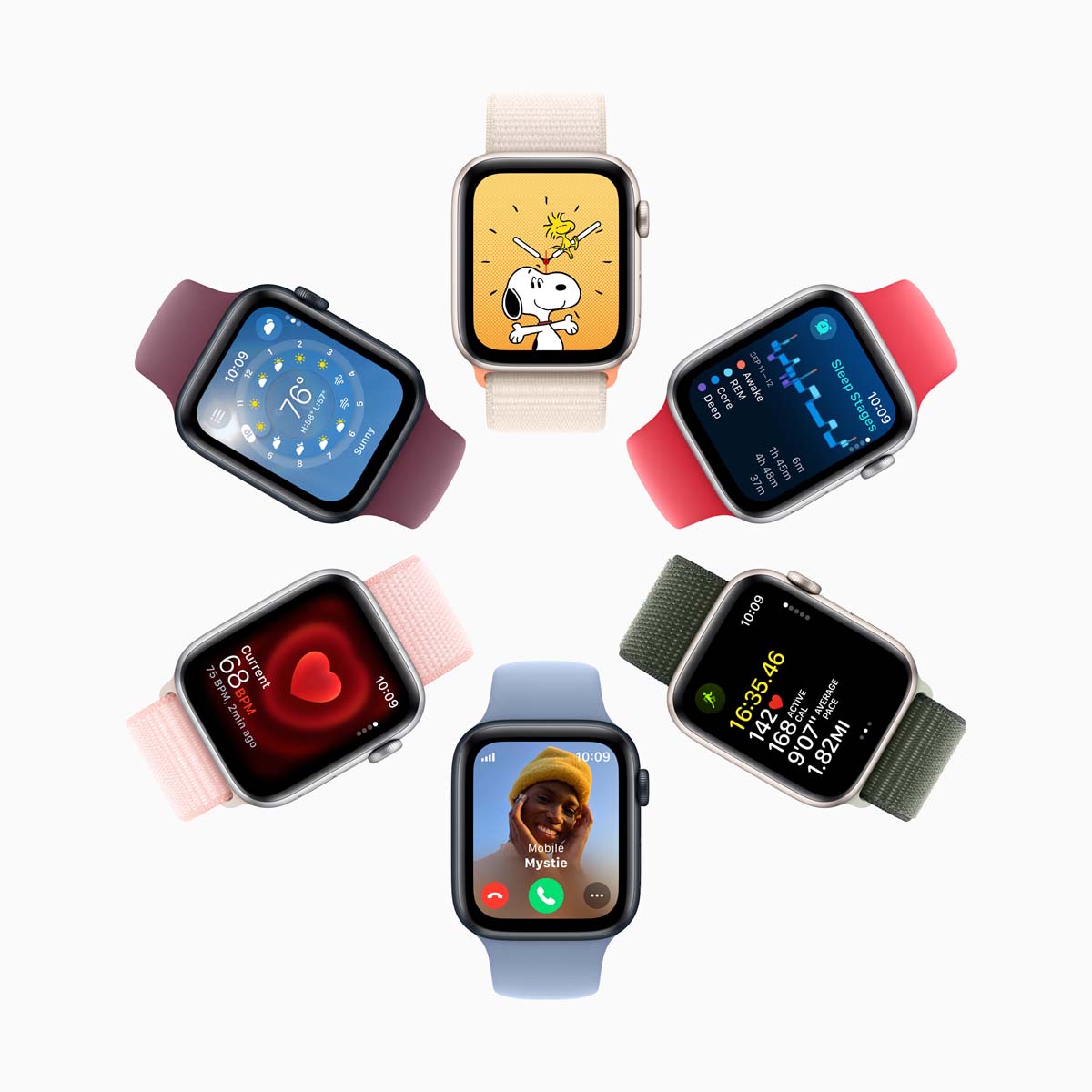 Các lựa chọn màu sắc của Apple Watch Series 9