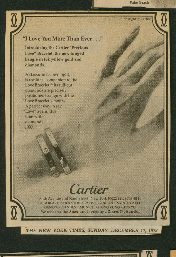 Cartier nâng tầm ảnh hưởng qua thiết kế vòng tay Cartier Love