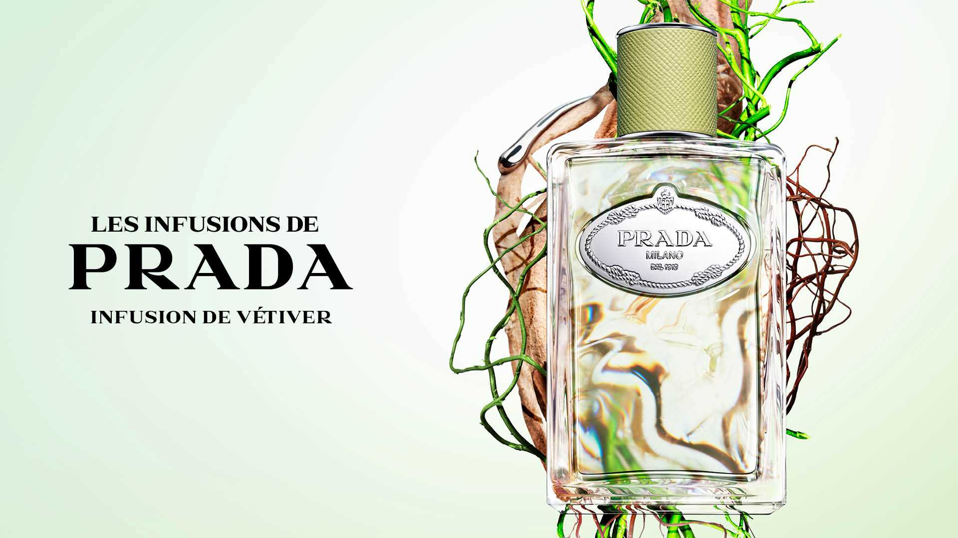 Prada Les Infusion de Vetiver thể hiện nét táo bạo của cỏ vetiver