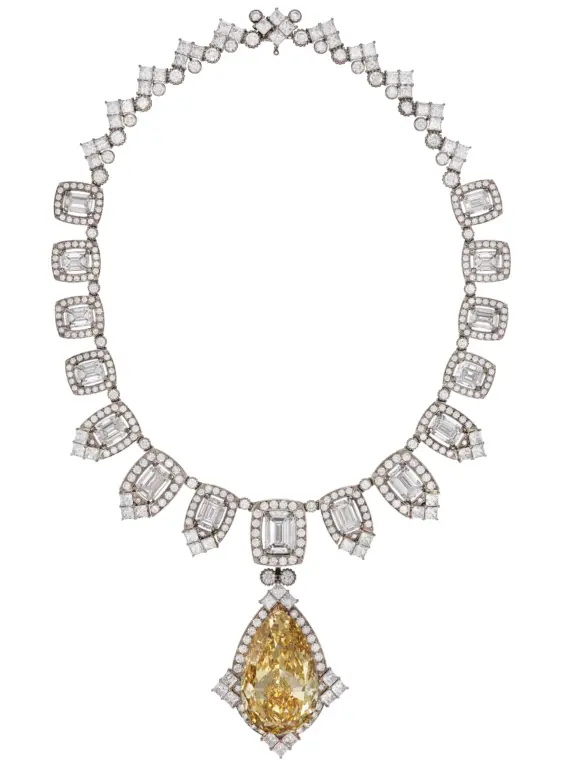 Vòng cổ Dolce & Gabbana Sicilia, viên kim cương màu vàng 100.10