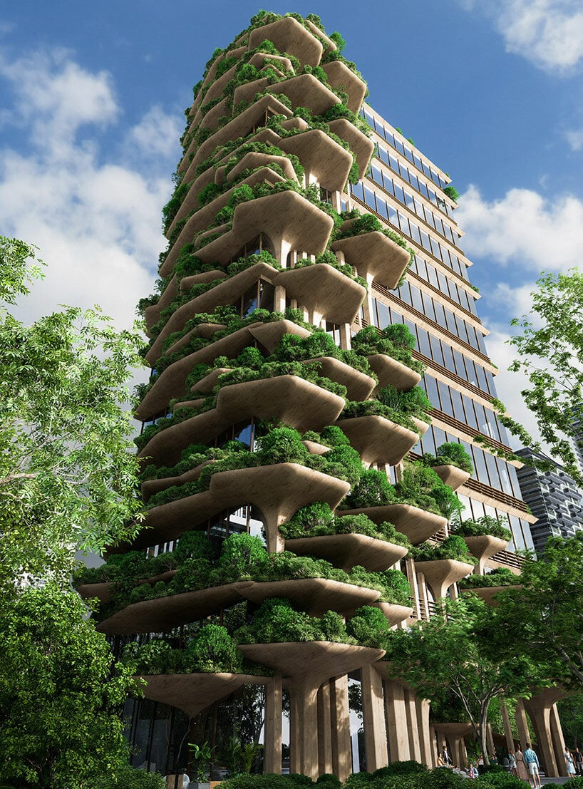 Tòa tháp đa chức năng Urupê - thiết kế sinh học ứng phó với đô thị hóa và biến đổi khí hậu