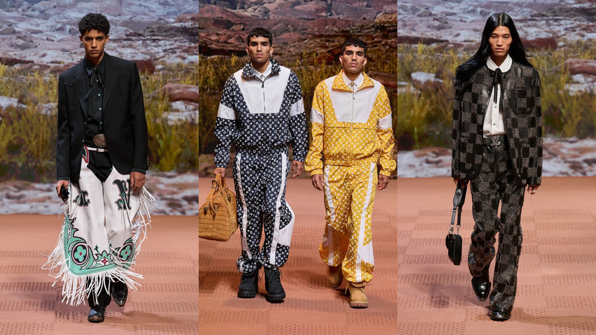 Louis Vuitton Fall/Winter 2024 Menswear – Chuyến phiêu lưu về miền Viễn Tây nước Mỹ của Pharrell Williams