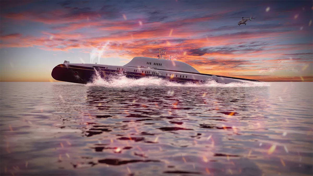 “Độc lạ” ý tưởng về mẫu siêu du thuyền ngầm M5 sang trọng