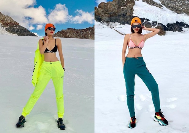 H'Hen Niê mặc bikini hở bạo cực "cháy" giữa trời tuyết Phần Lan