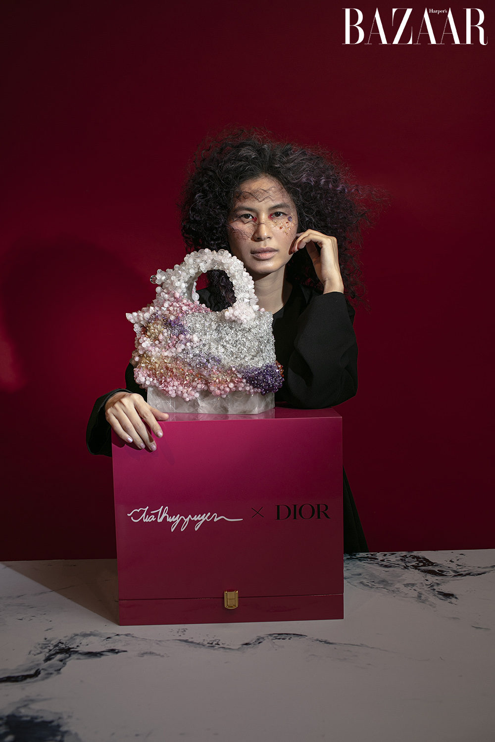 Tia-Thủy Nguyễn biến Lady Dior thành tác phẩm nghệ thuật Lady Cloud